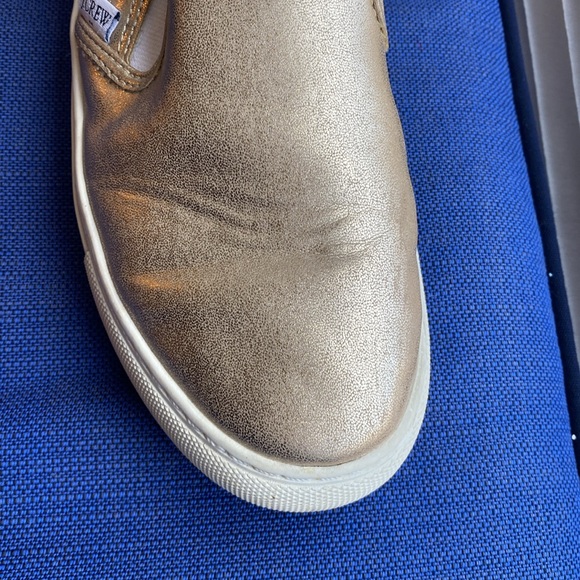 Womens 6.5, Gold J Crew (slip on) sneaker - Picture 3 of 8